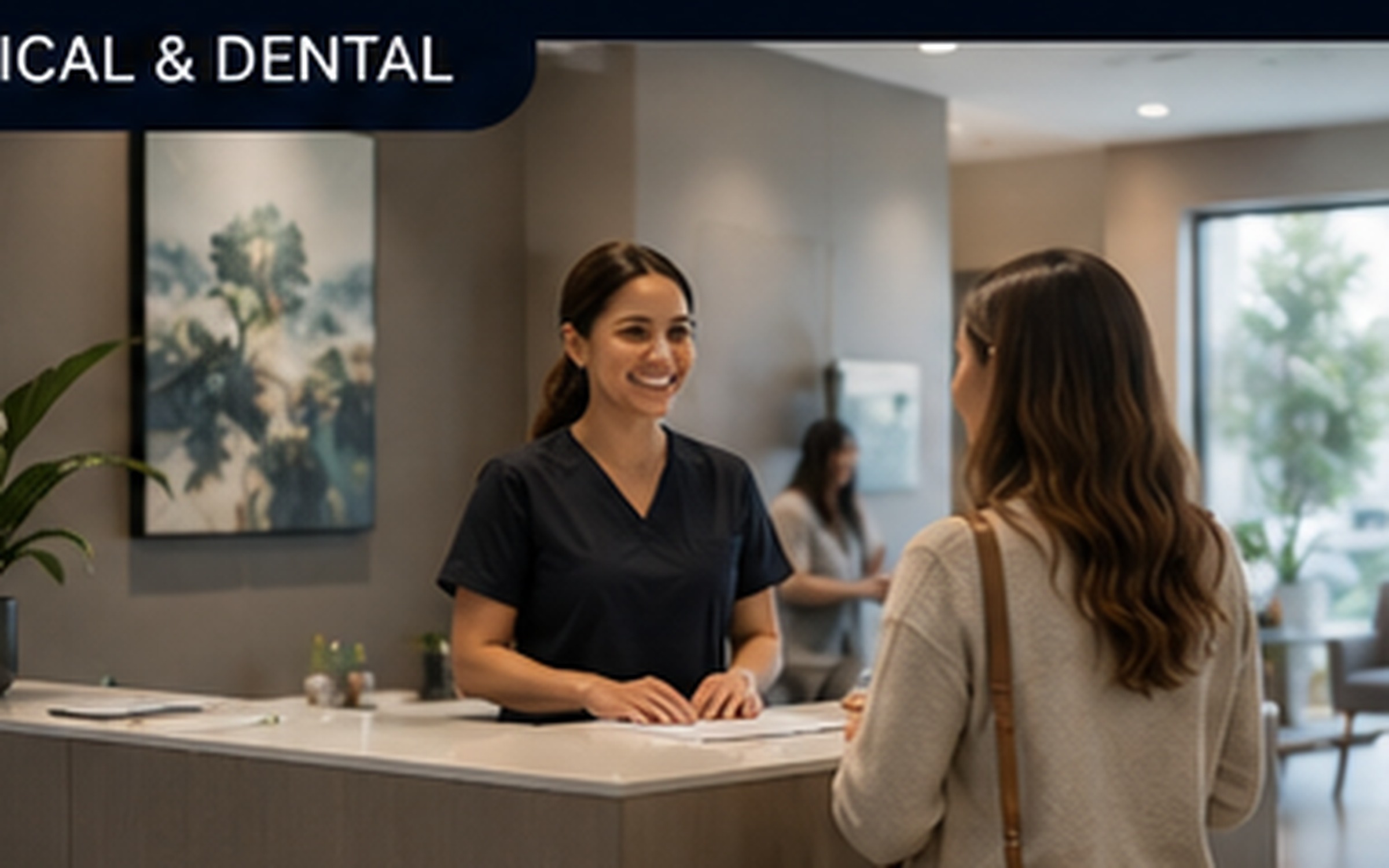 Modern medical and dental office representing patient review growth and private feedback